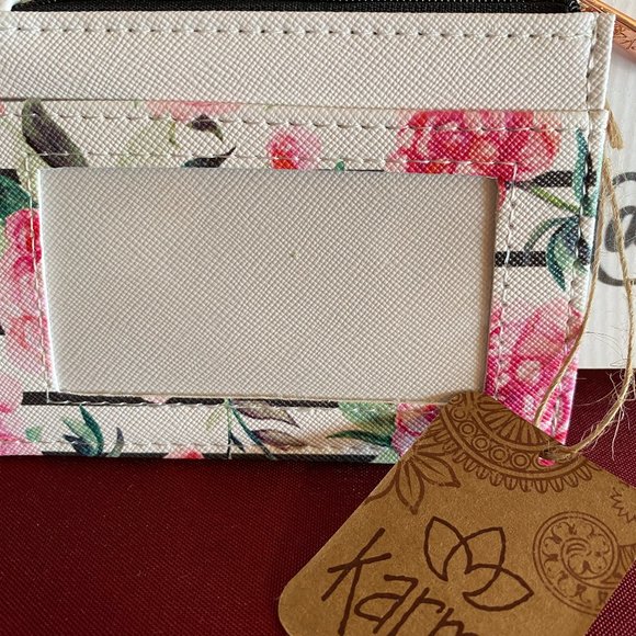 Karma Coin Purses - Pink Peony Coin Purse - Picture 2 of 3